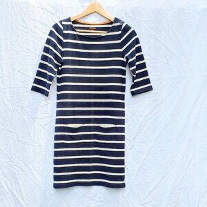 BODEN women's dress/cover-up navy and white striped